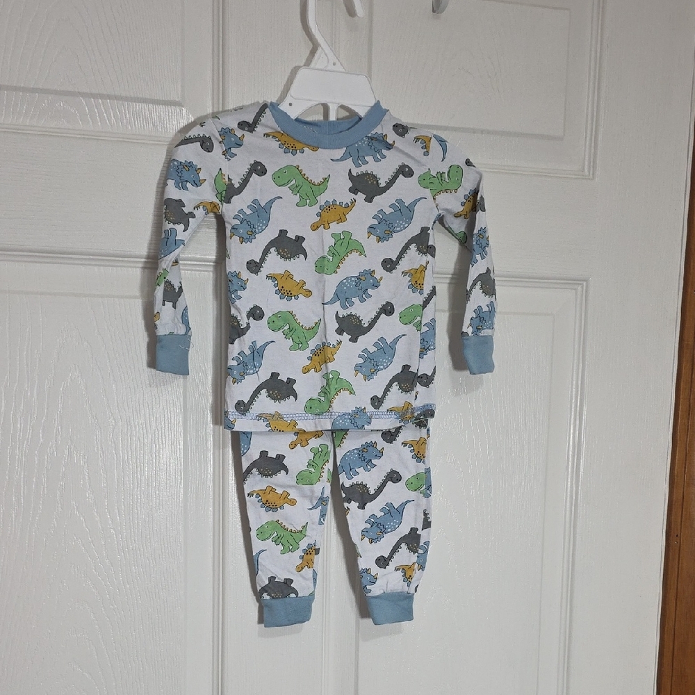 Swiggles Blue and Green Dinosaur Pajama Set